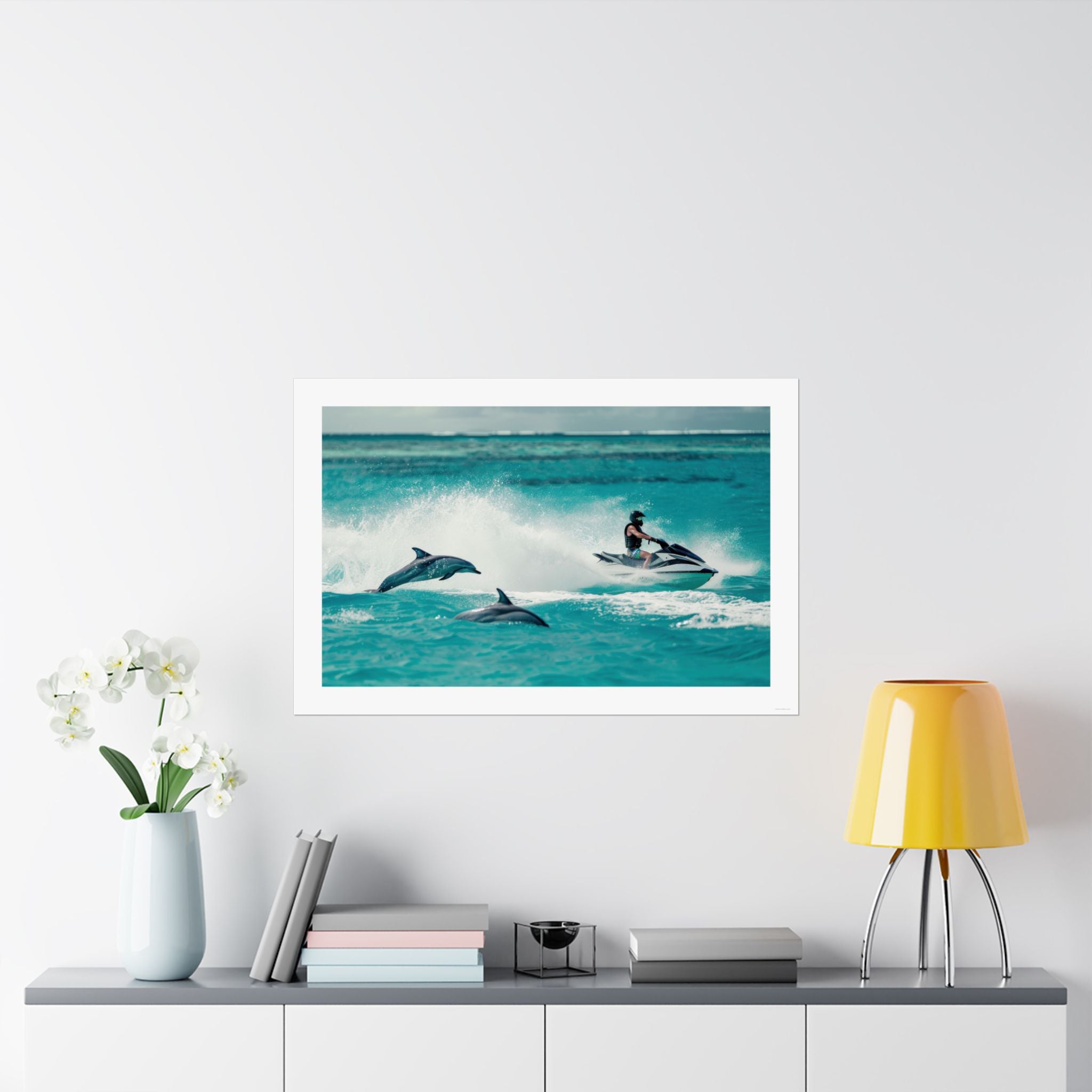 Dolphin Escort - Watersports - Gallery Print Poster - DC0144